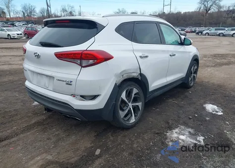 2016 Hyundai Tucson Limited z USA, uszkodzony, nr VIN KM8J3CA28GU145704